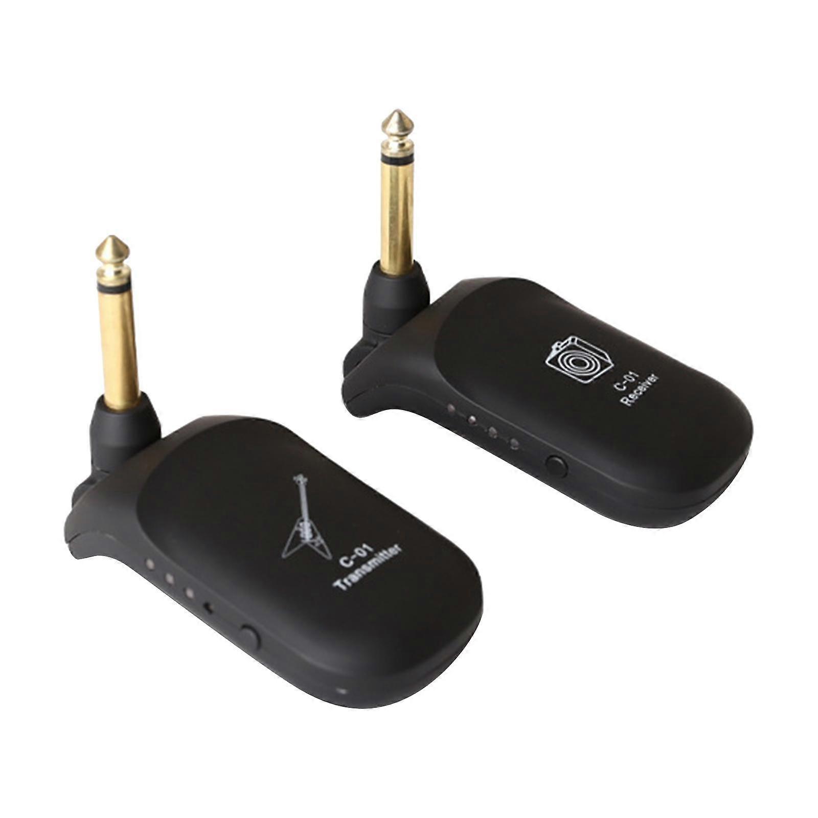 UHF Gitarrsystem Gitarr Sändare Mottagare Gitarr PickupUSB 43x17x110mm
