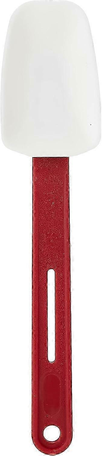Cucchiaio a spatola resistente al calore per cucinare 255 mm / 10 pollici, rosso, cucchiaio, resistente al calore fino a 260°C, resistente alle macchie, compatibile con pentole antiaderenti