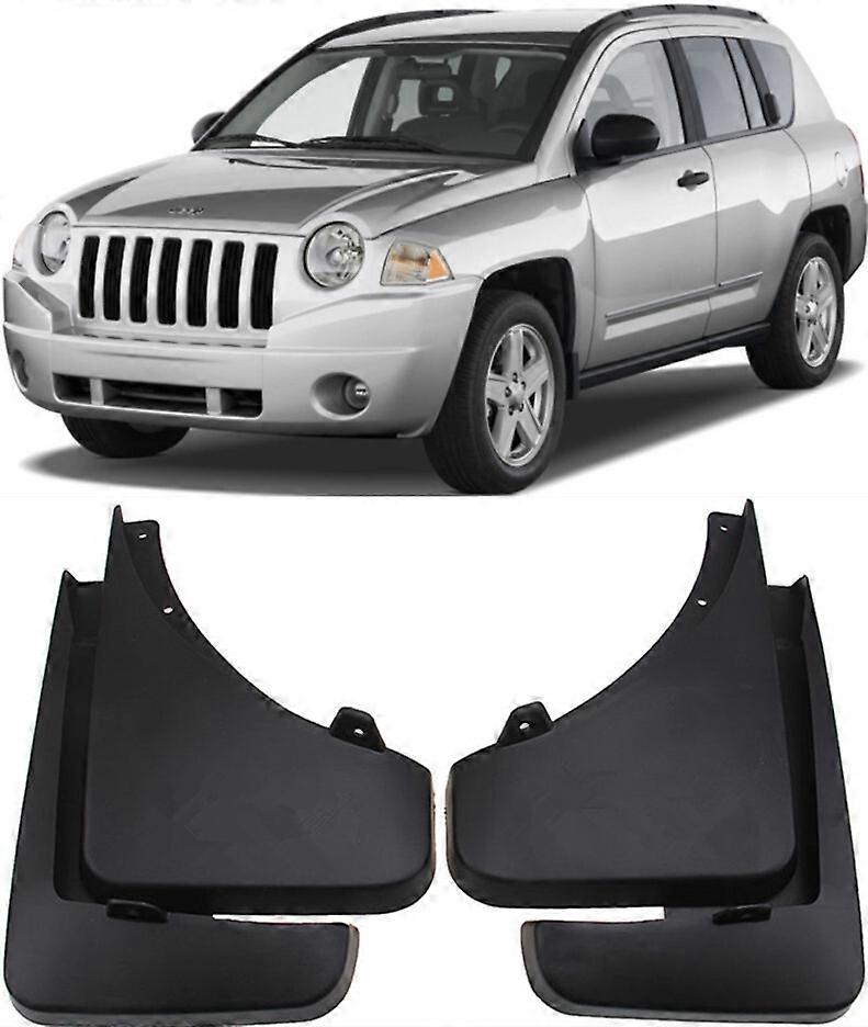 Compatible  Rear Molded Splash Guards Mud Flaps For 2006-2010 Jeep Compass