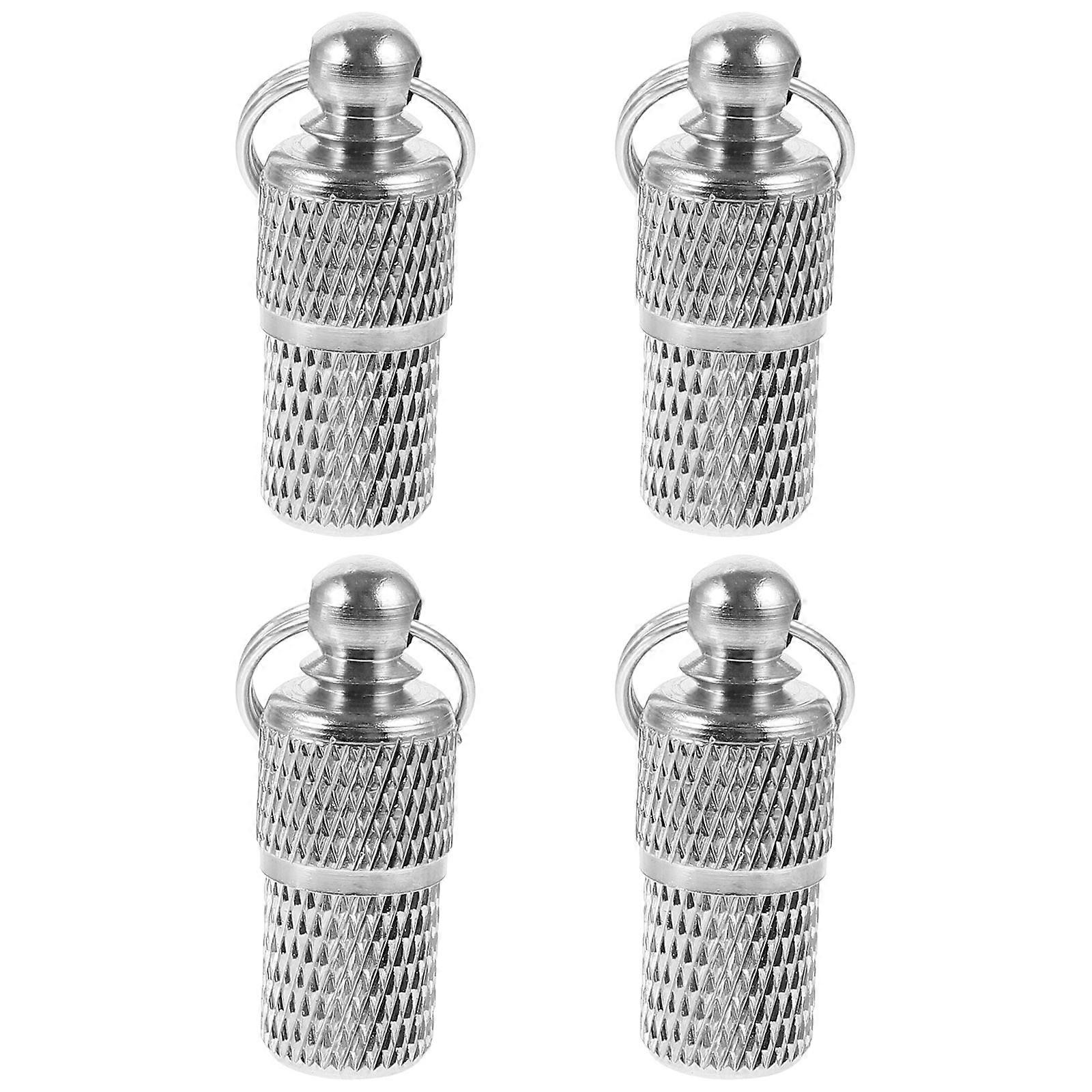 Stainless Steel Dog Tag Puppy Name Tag Anti Lost Identification For Cats And Dogs 4Pcs