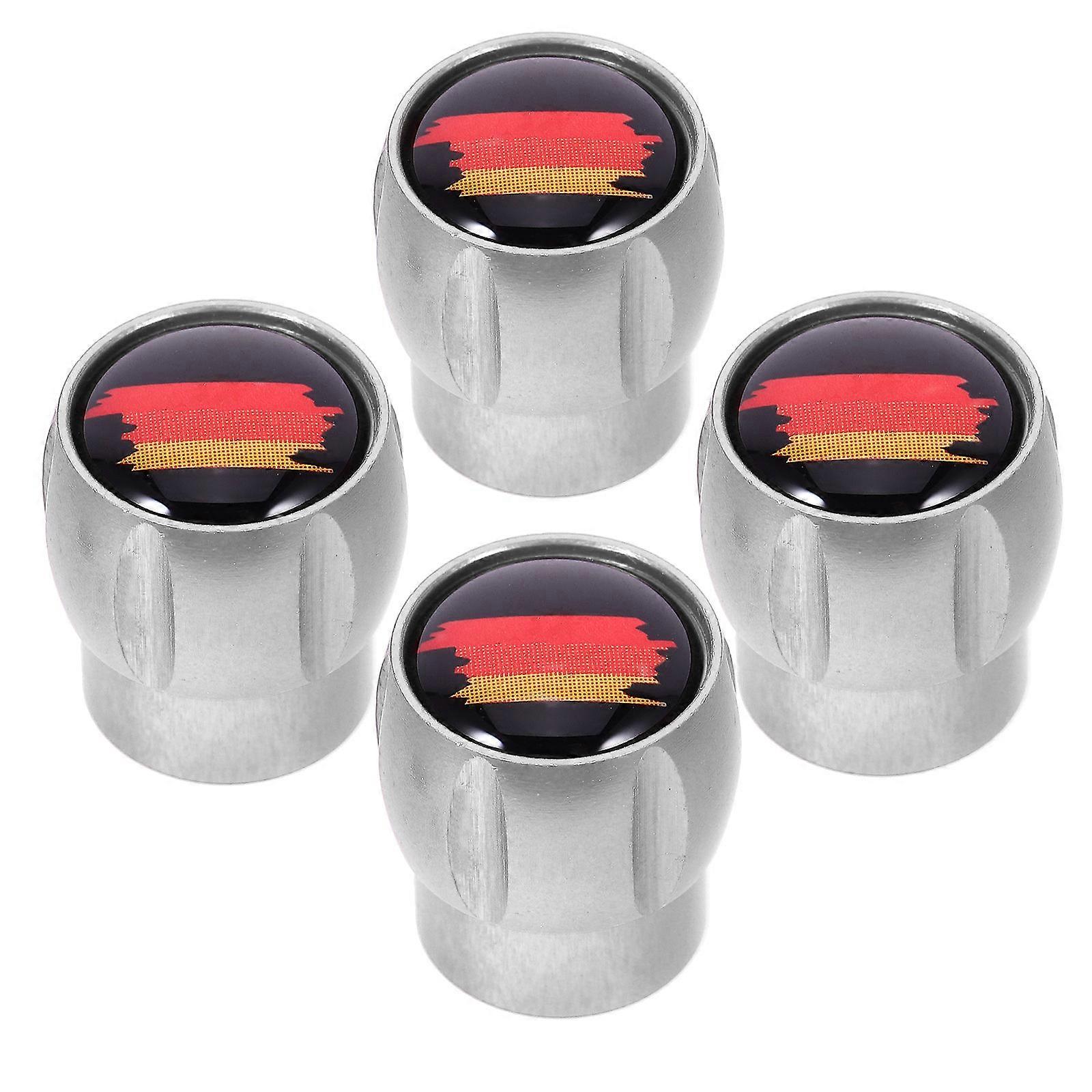 4PCS Aluminum Alloy Tire Valve Stem Caps for Cars & Motorcycles – Easy Installation, Stylish Design, Valve Protection Against Damage