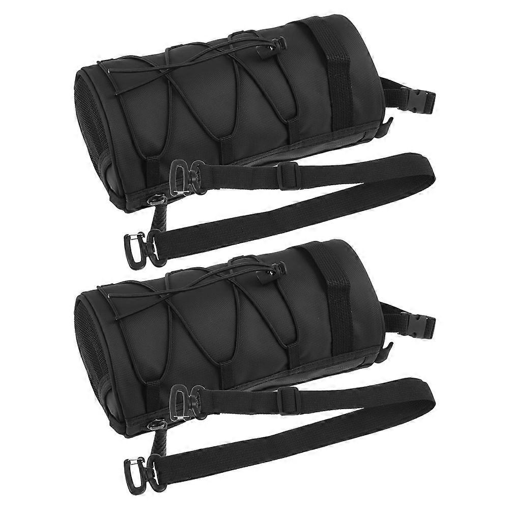 Bike Front Bag Multifunctional Motorcycle Handlebar Storage Pouch Quick Release Buckles Durable Material Ample Space Reflective Safety Elements