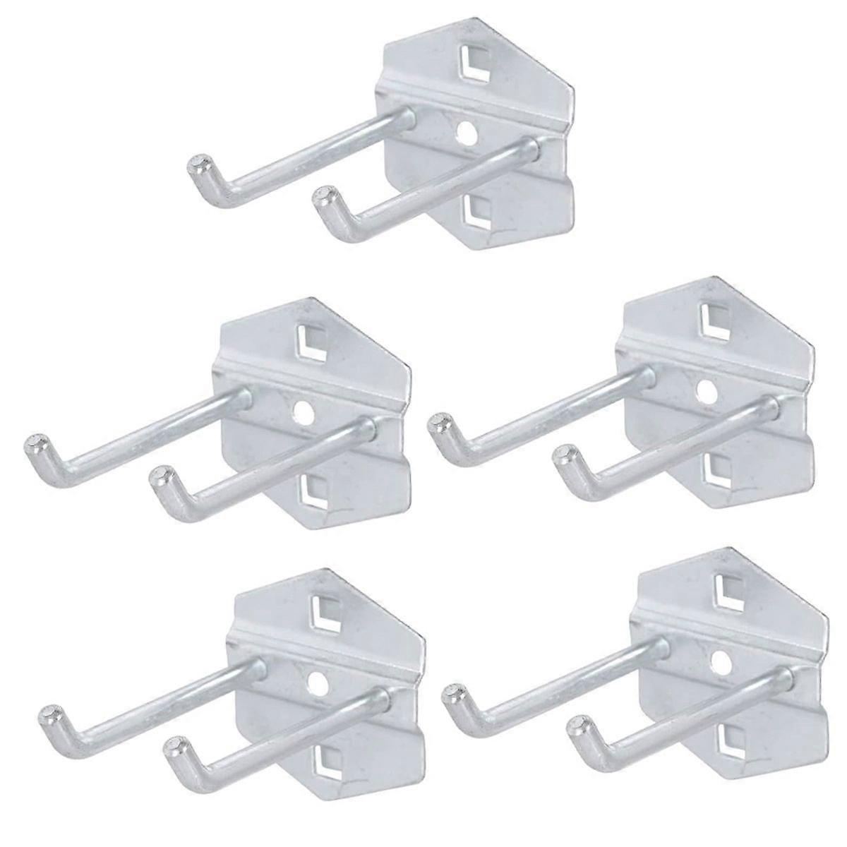 5PCS Hardware Tool Storage Rack Pegboard Hook Wall Mounted Garage Tool Storage Stand(75mm )