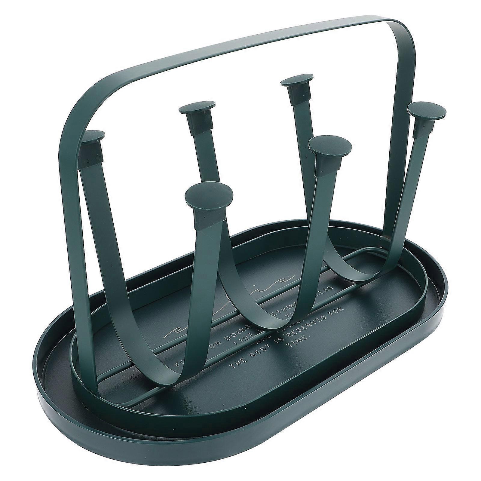 Cup Drainer Stand Rack Creative Cup Storage Holder With Tray Breathable Mug Organizer For Kitchen Tabletop Stackable Drying Rack For Household And