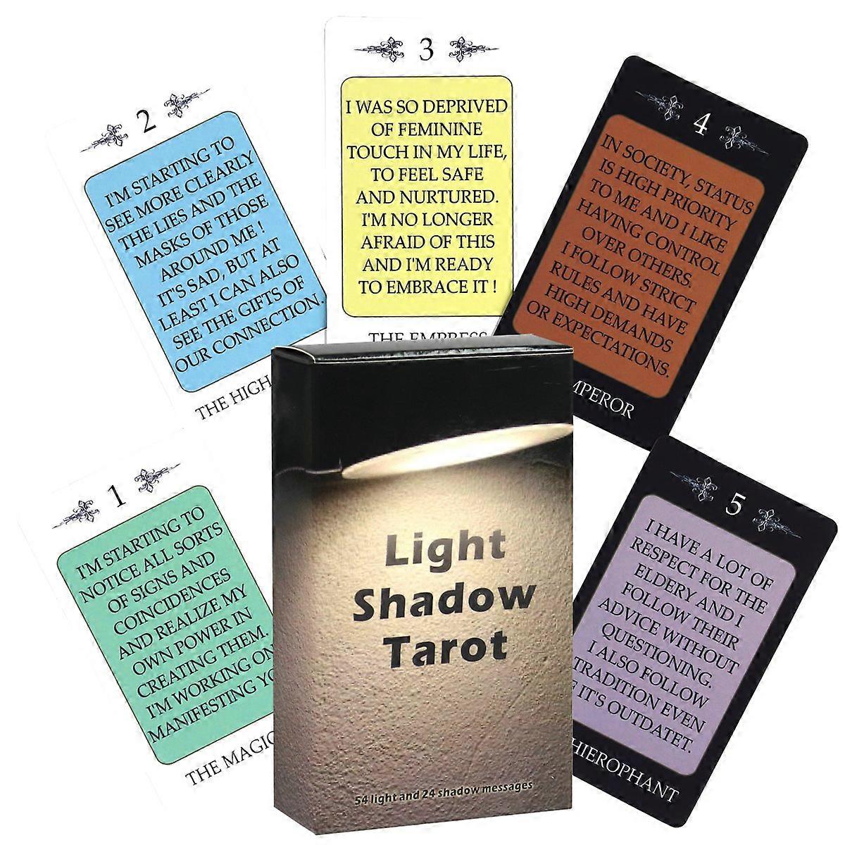 Light Shadow Tarot Deck: Waite System Divination Cards