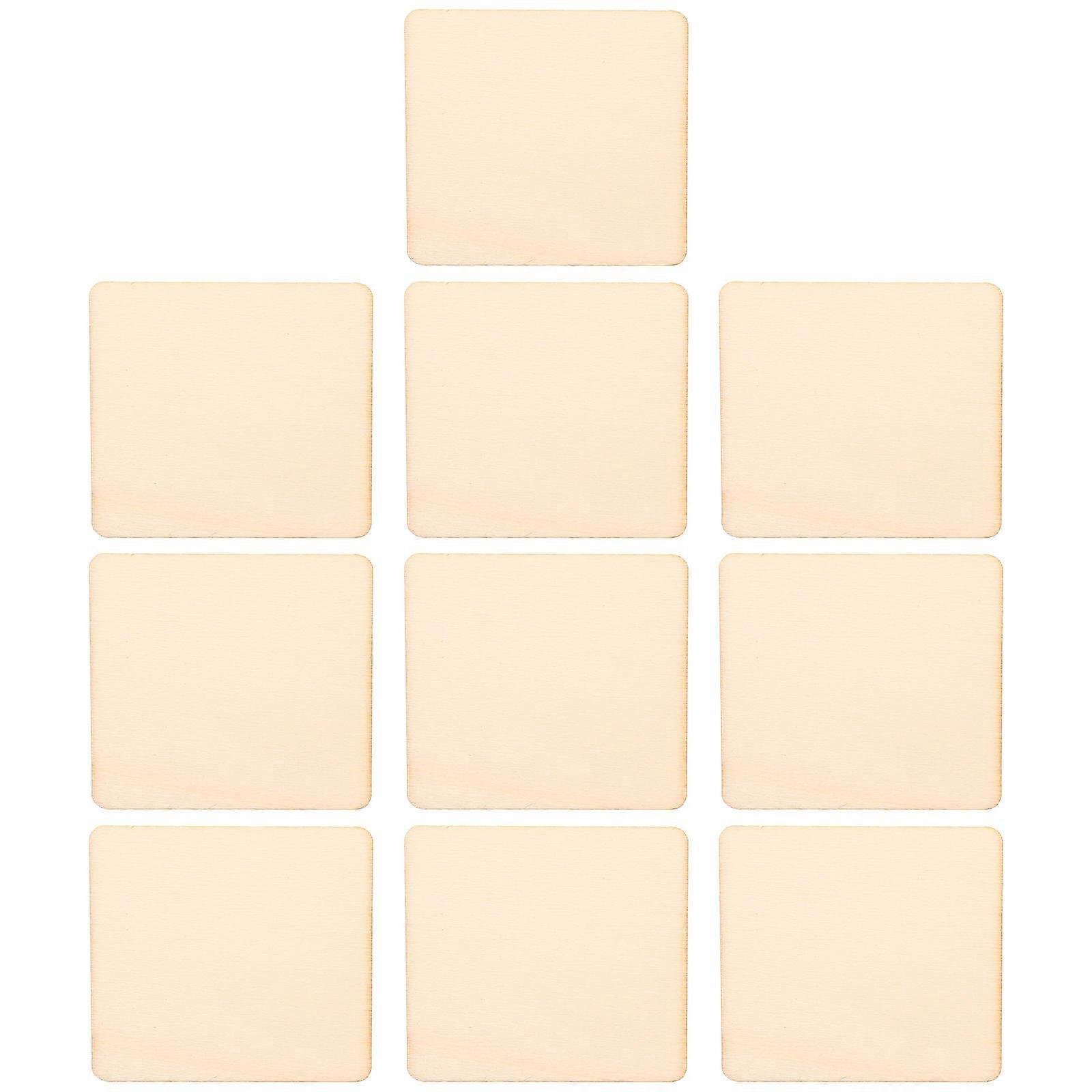 Unfinished Natural Wood Slices 10pcs Set for DIY Crafts Wooden Boards for Home Decor Lightweight Easy to Use for Custom Projects