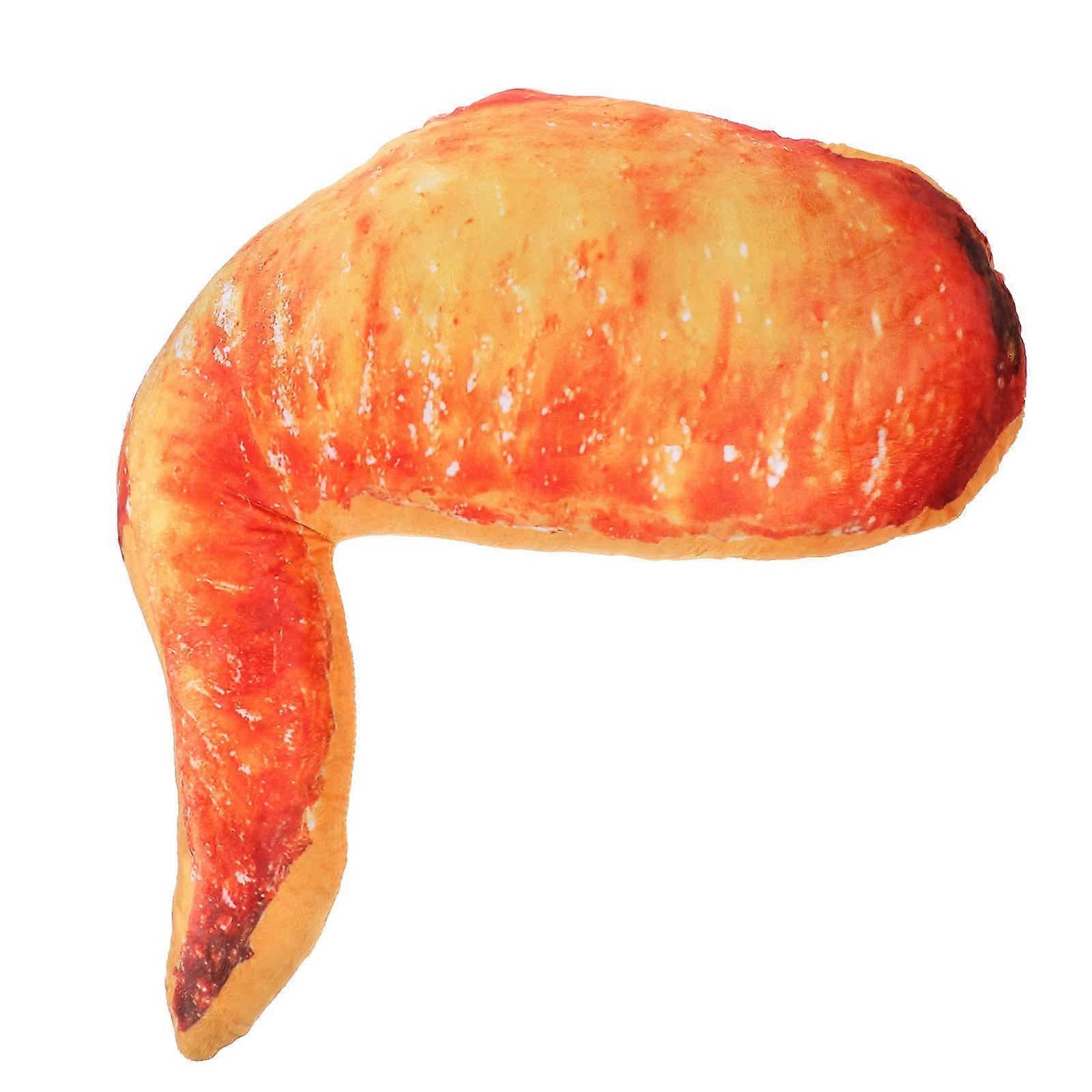Simulation Food Throw Pillow Stuffed Chicken Wing In-Bed Reading Plush 45x26x9cm 1Pcs
