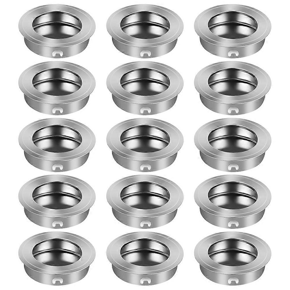 Stainless Steel Cabinet Handles Wardrobe Opening And Closing Square Shape Simple And Convenient 15Pcs