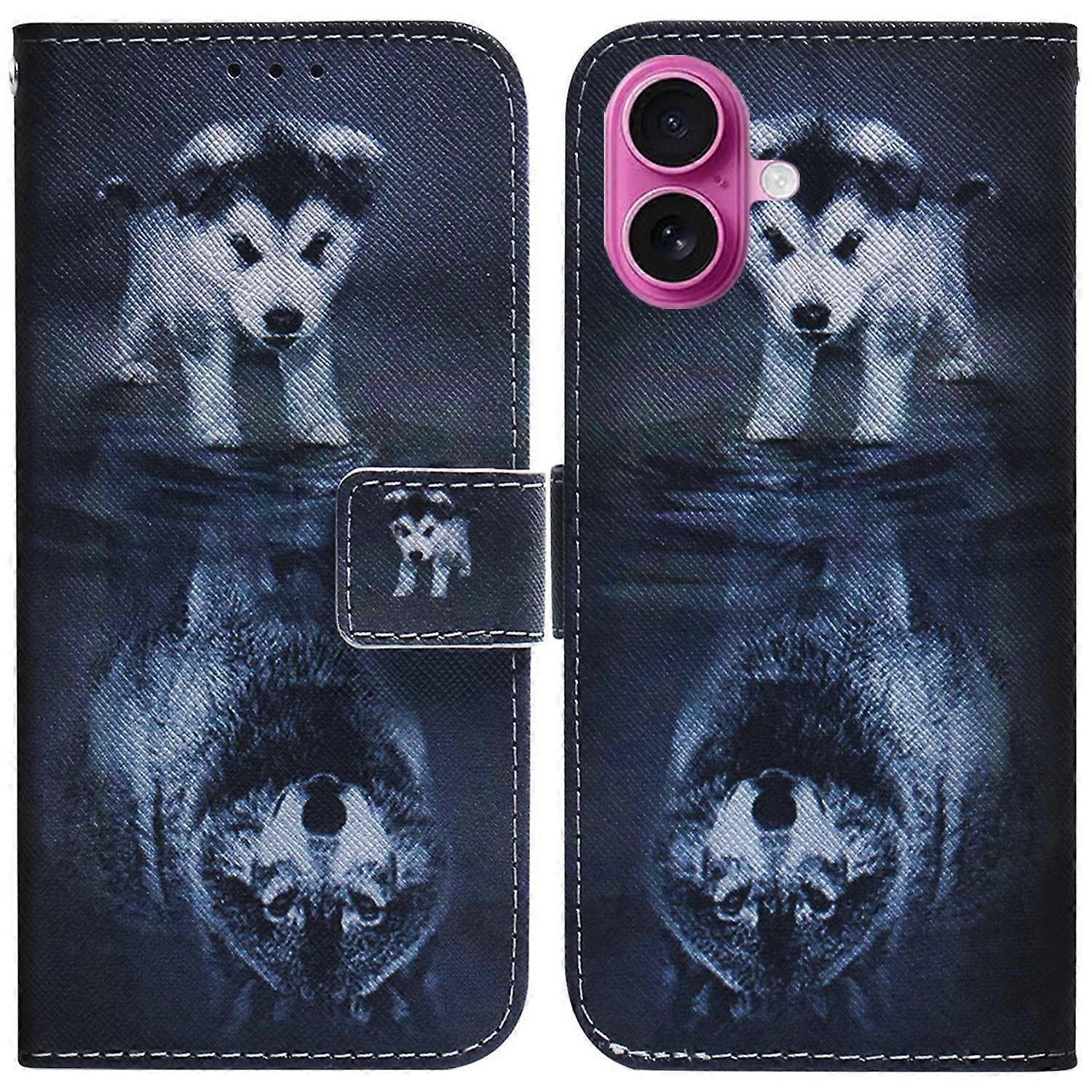 For iPhone 17 Wallet Case Pattern Print Leather Phone Cover