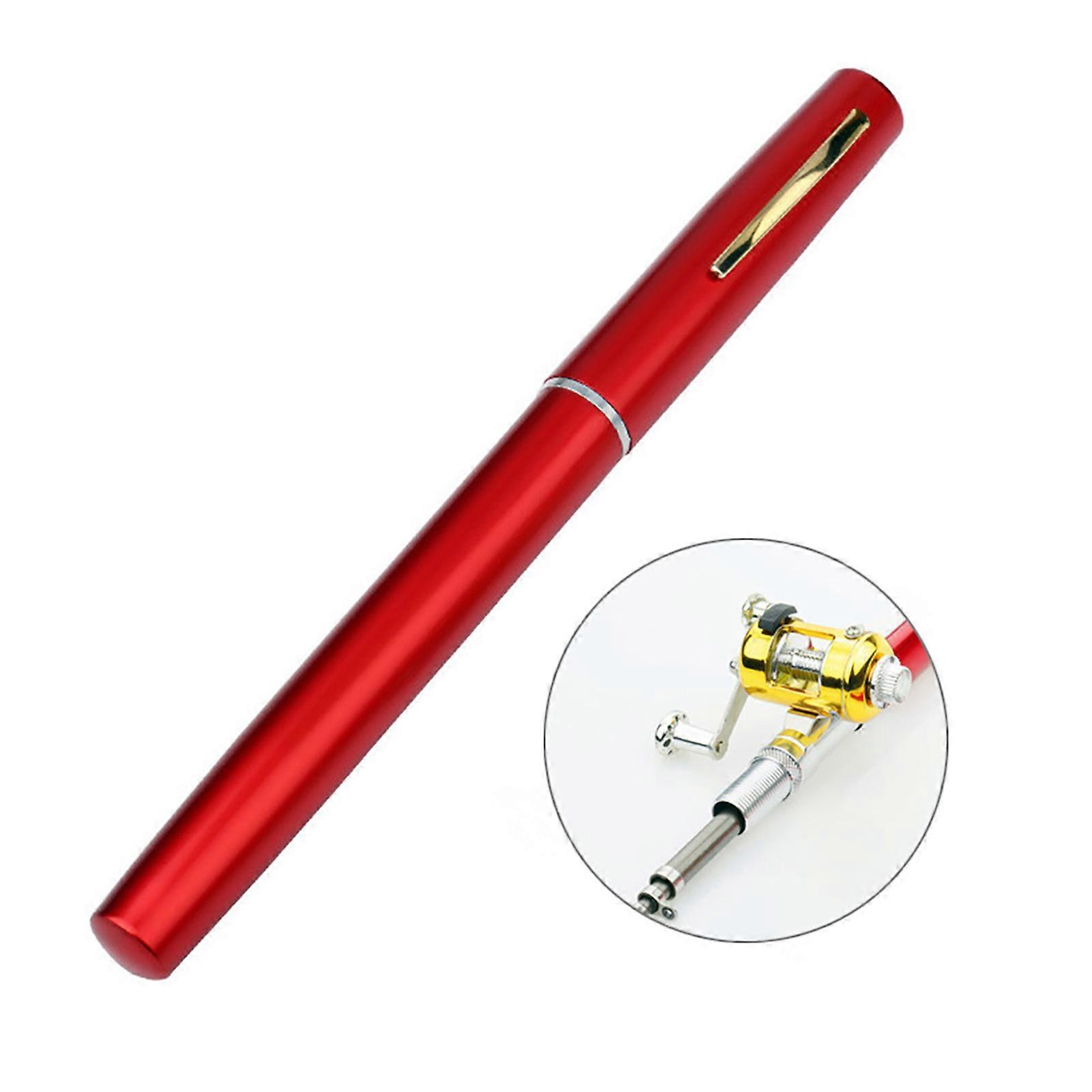 Fishing Rod and Reel Set, Portable Mini Pocket Fishing Rod, Portable Telescopic Fishing Rod, Green