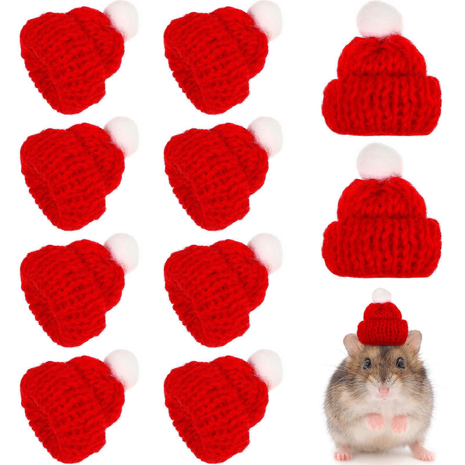 Pet Hats Knitted Small Hats Photo Backdrop Prop 4.5x4.5cm 10Pcs