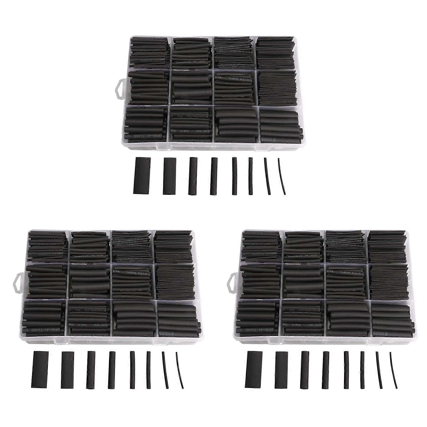 625Pcs Heat Shrink Tubing Kit Heat Shrink Tubes with Storage Case