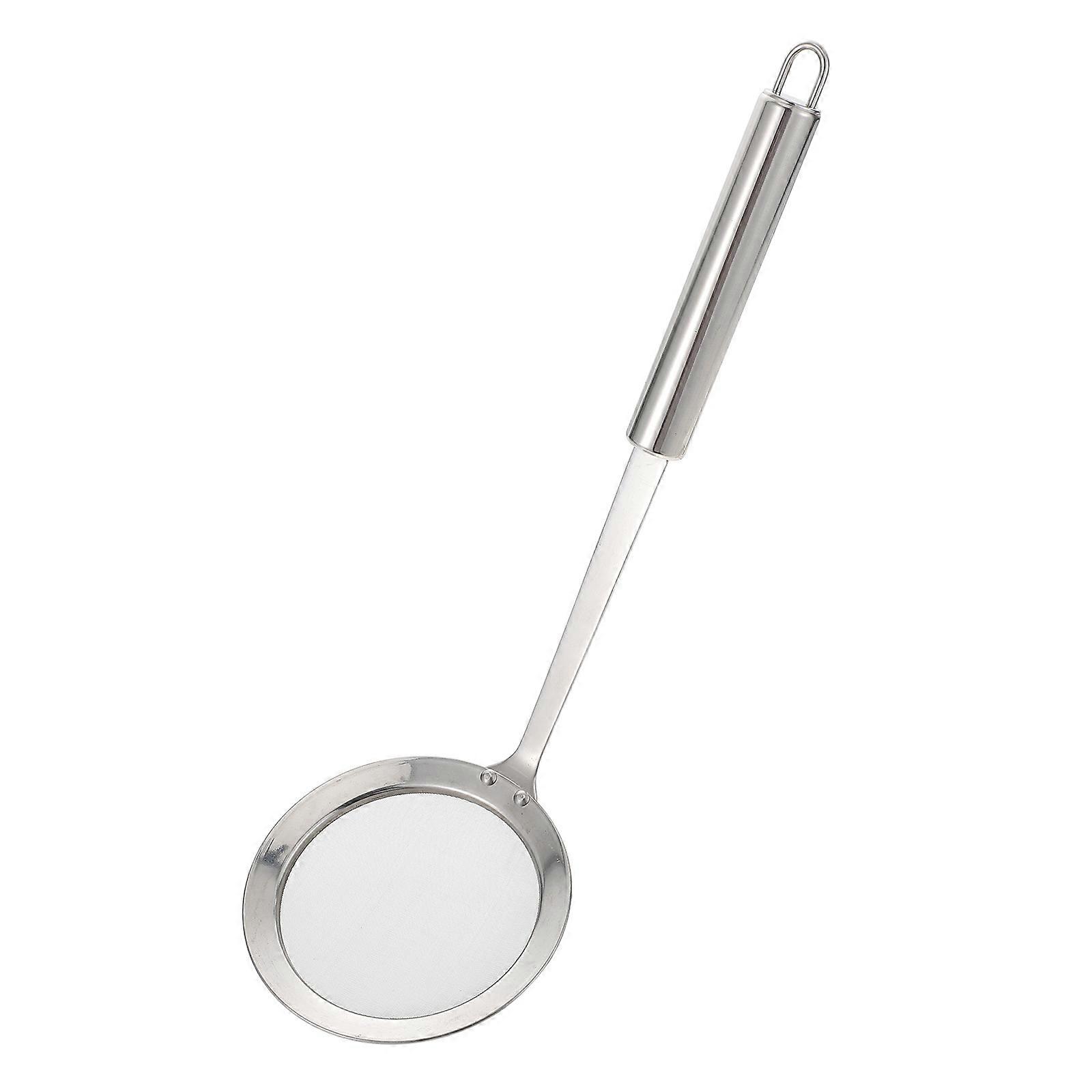 Fettsieb 304 Edelstahl Skimmer Long Handle Mesh zum Kochen Küchenwerkzeug 1Set