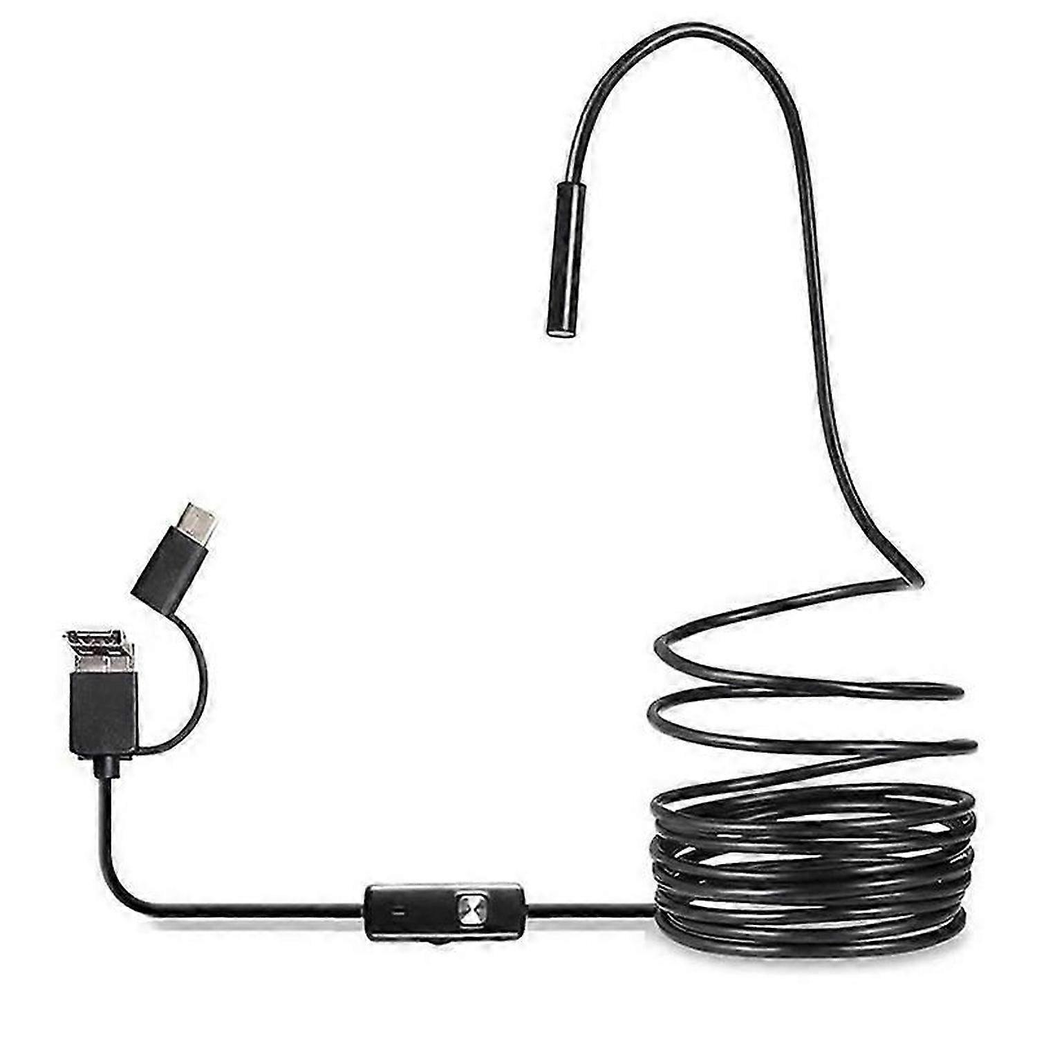 USB Endoscope Type C Borescope for OTG Android Phone 7mm Inspection Snake Camera,3.5M Hard Cable