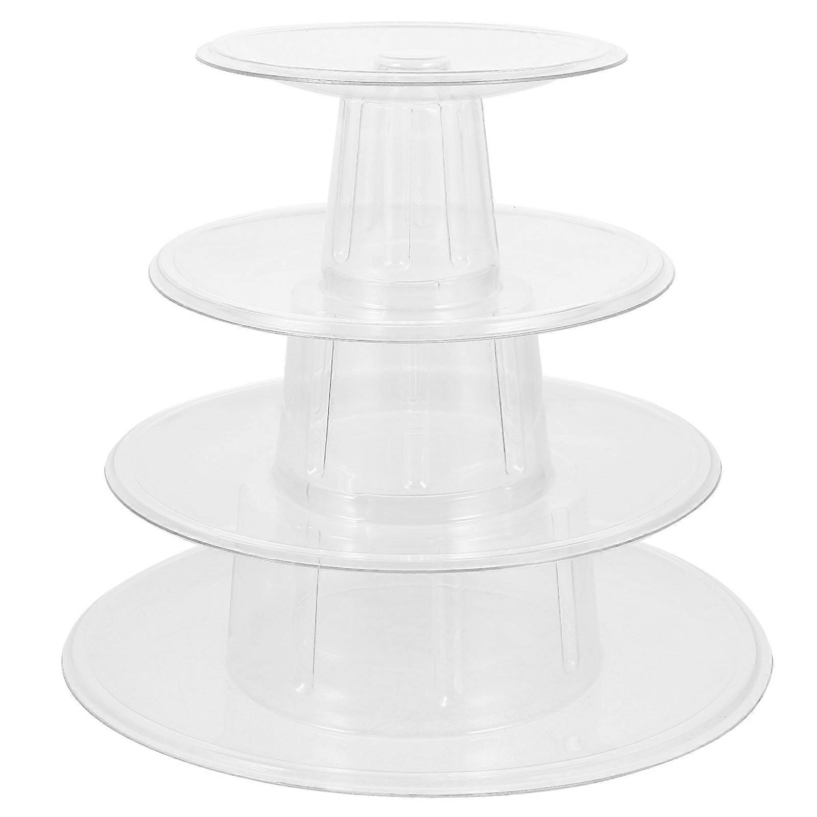 Dessert Display Stand Macaron Display Rack Wedding Party Birthday Transparent 17.8X16CM Multi-layered 1Set