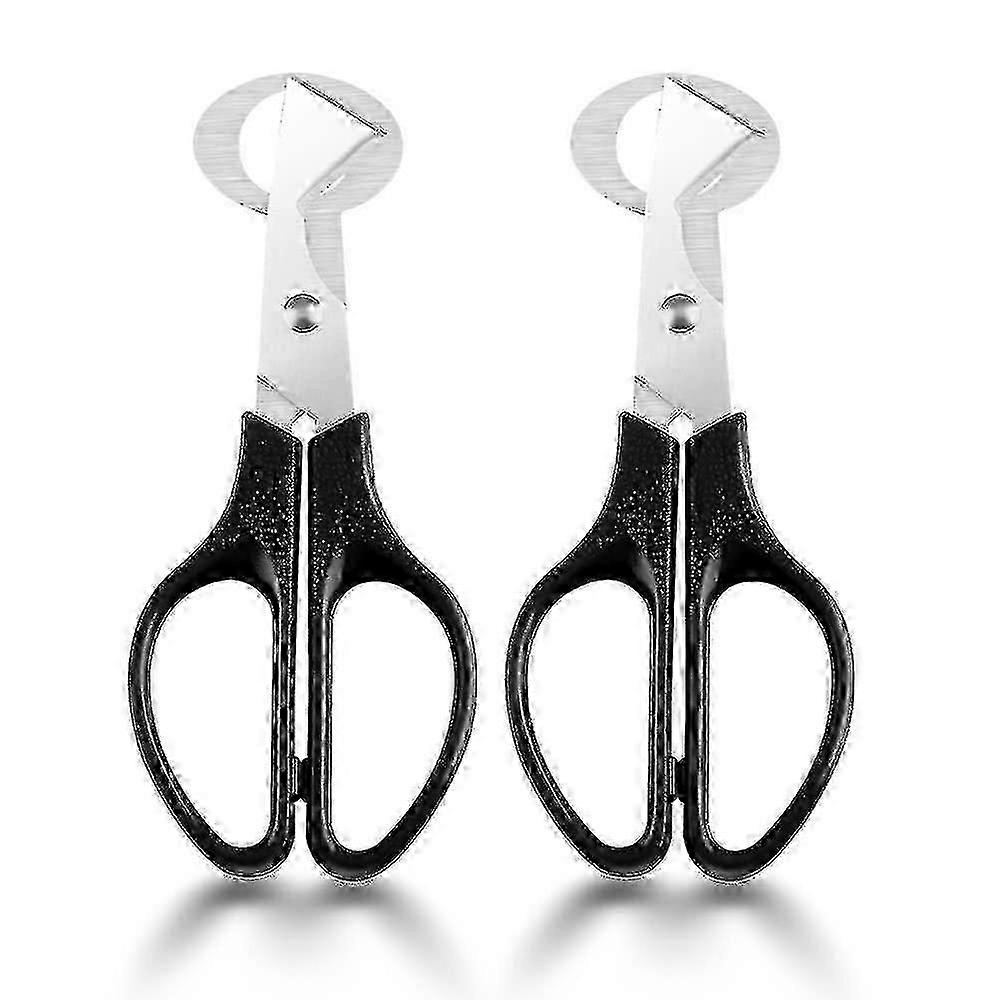 2Pcs Stainless Steel Quail Egg Scissors for Kitchen & Restaurant Use