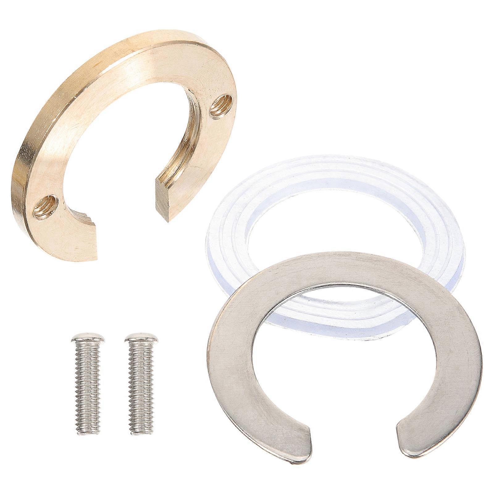 1 Set Shaped Kitchen Faucet Brass Lock Nut with Washer Easy Installation, Durable & Resistant for Bathroom and Kitchen Taps