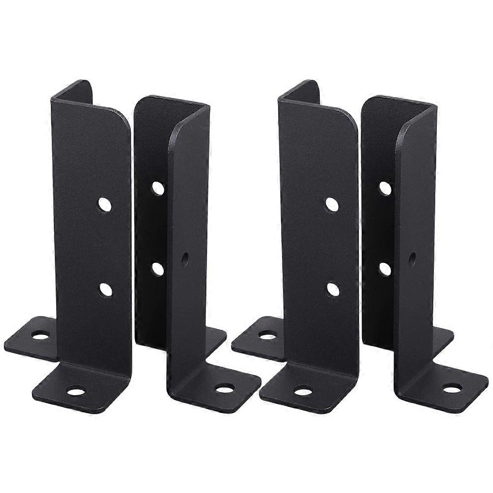 4pcs Post Base Brackets Heavy Duty Brackets Wood Fence Post Base Brackets
