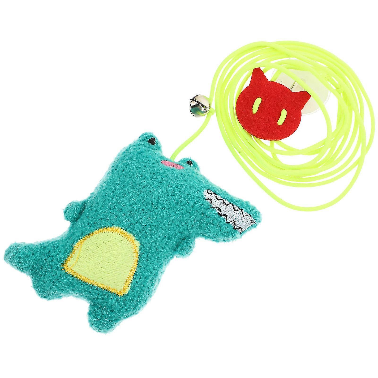 Interactive Cat Toy Retractable Cat Plaything Indoor Play Kitten Entertainment 7.5x9cm Elastic Rope 1Pcs