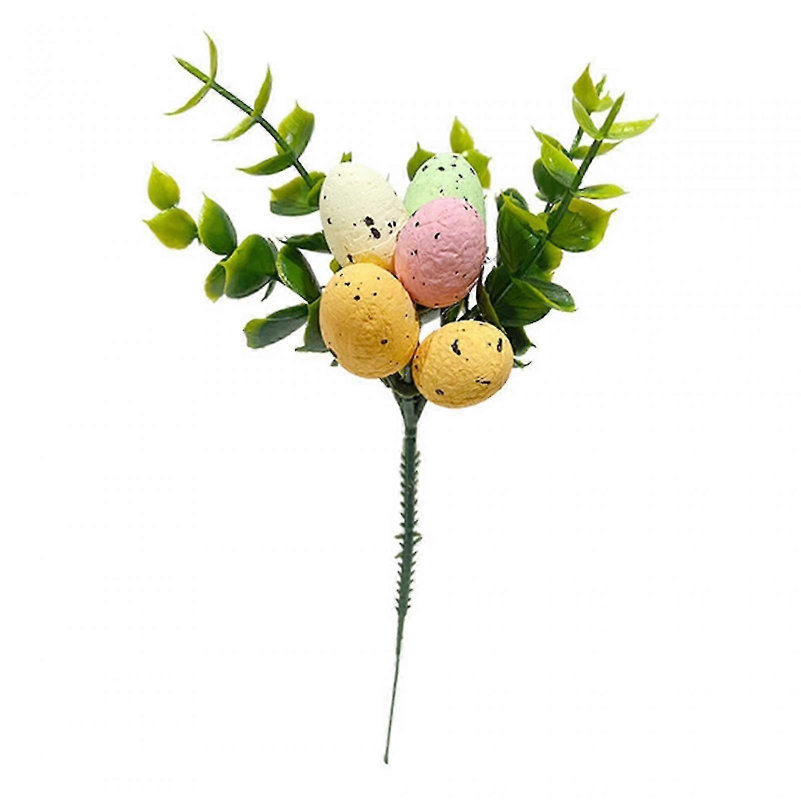 Artificial Easter Egg Picks for Vase Party Decorations with Tree Branches and Flowers