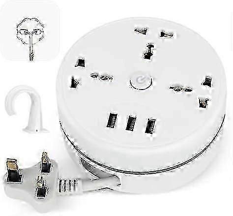 Universal Power Strip, Travel Power Extension Lead With Usb, 2500w 10a, Multi Smart Power Socket Plug Extension With 1.8m Extension Cord For Home Offi