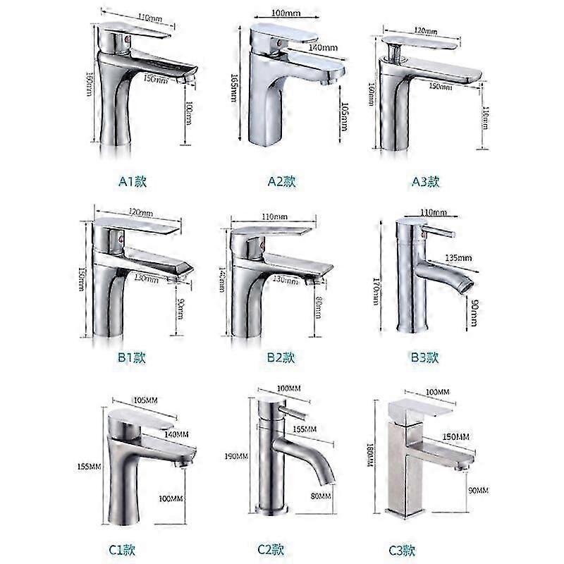 Waschtischarmatur warm und kalt (Typ A2)