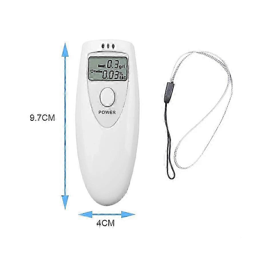 Portable No Contact Digital Alcohol Tester Breathalyzer with LCD Screen for Alcohol Detection