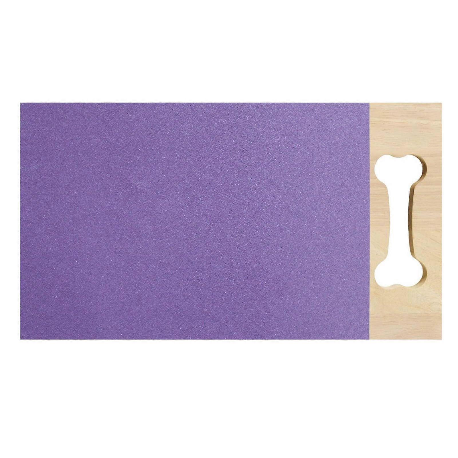 Scratching Board for Dogs, Claw Cutter, Scratch Pad, Stress Pet Nail File Board (Purple)