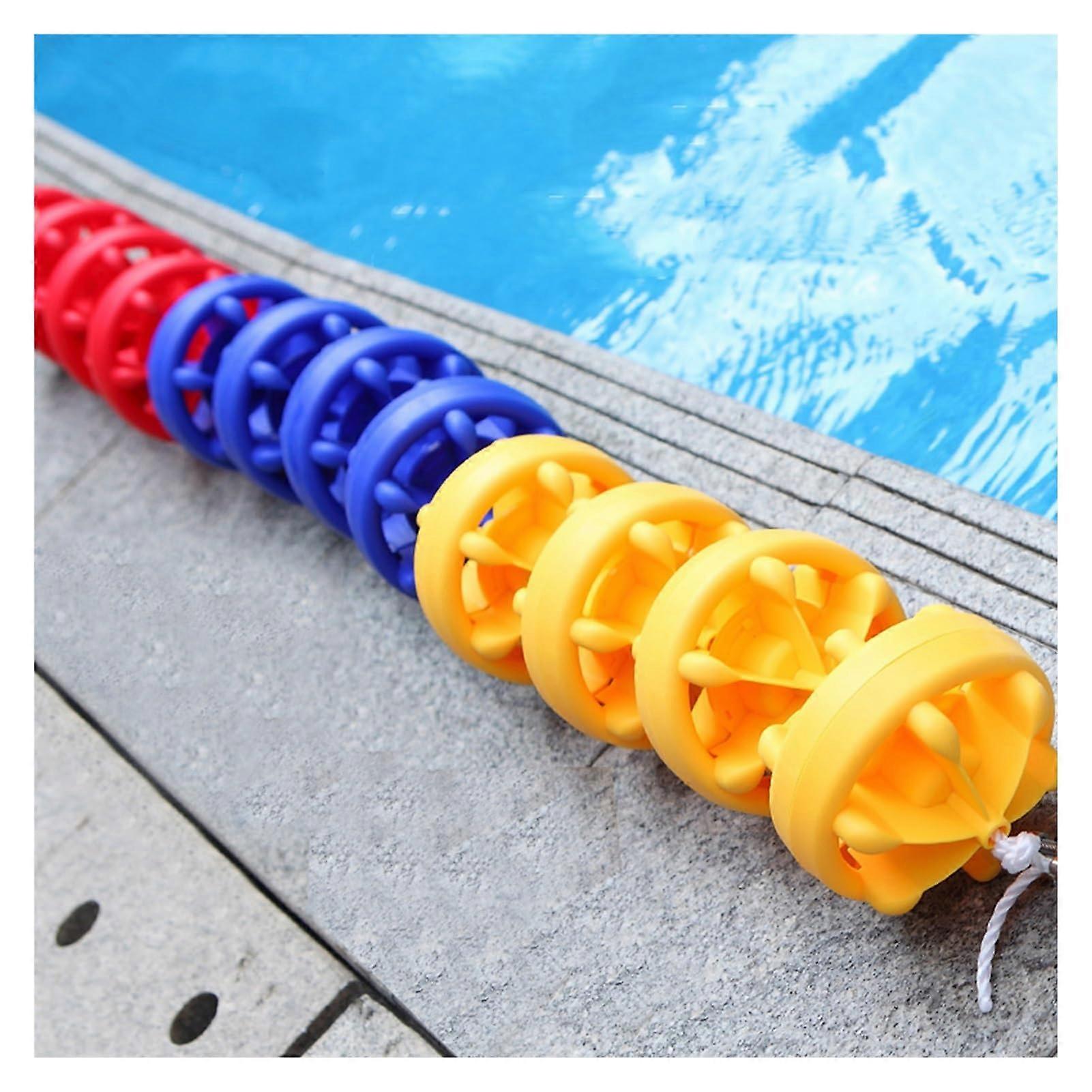 Safety separation rope for swimming pools with buoys, hexagonal lane lines (Nylon, 1m/3.3ft)