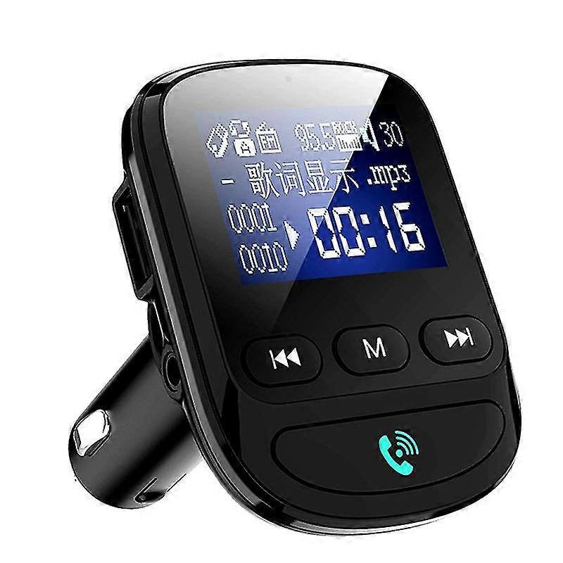 Bluetooth Music Player with Hands-Free Calling and Cigarette Lighter Adapter Car Kit for Various Devices