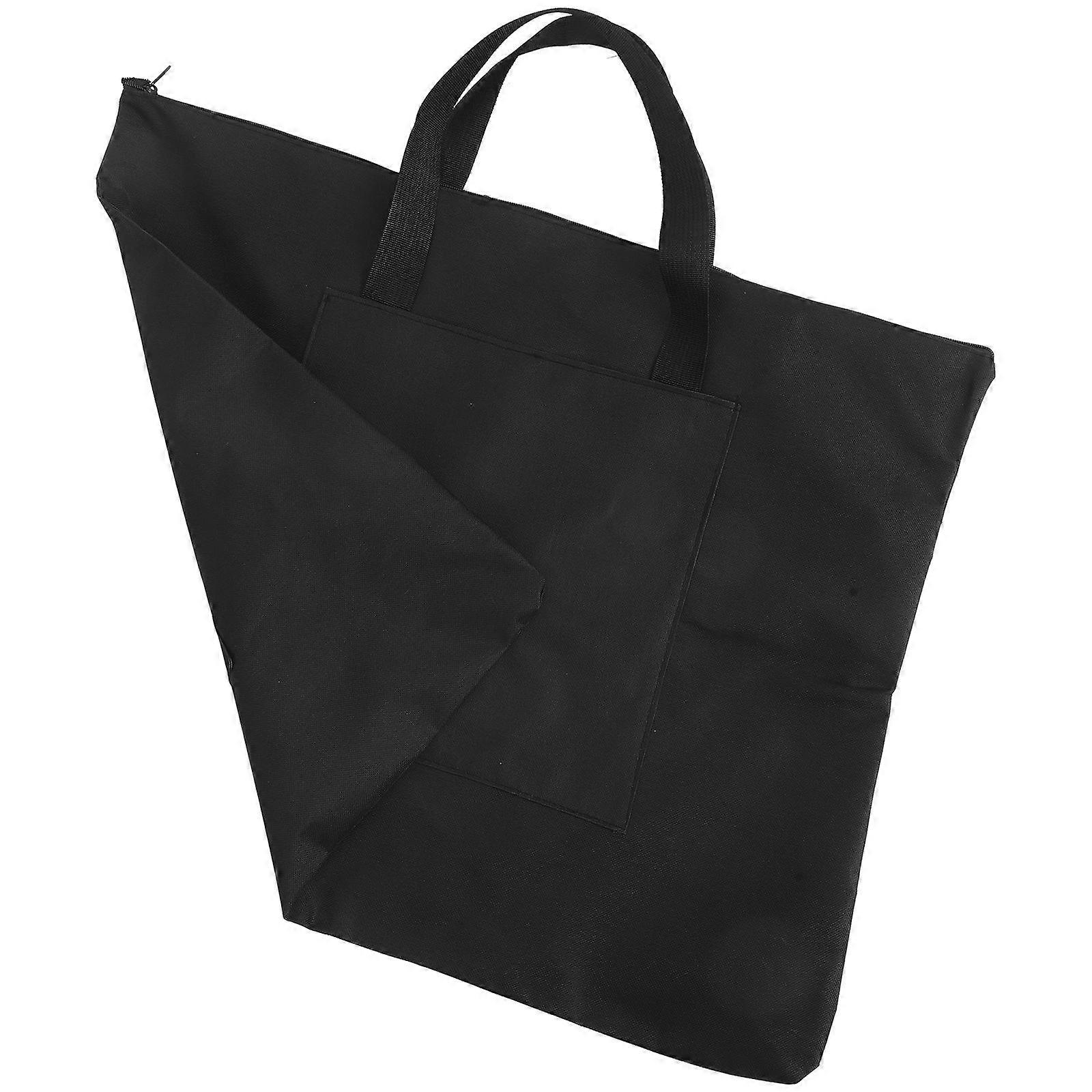 Black Carrying Storage Case for Poster Sketchpad Bag Simple Design 64 x 53cm 1Pcs