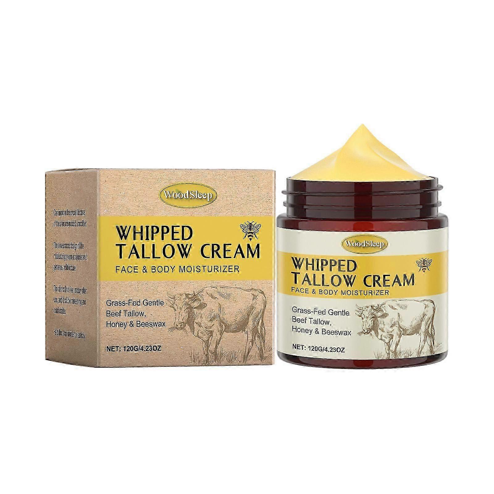 Beef Tallow for Skin, Beef Tallow for Face, Organic Beef Tallow Face Moisturizer, Tallow and Honey Balm, Pure Beef Tallow Moisturizer Body, 100% Natur