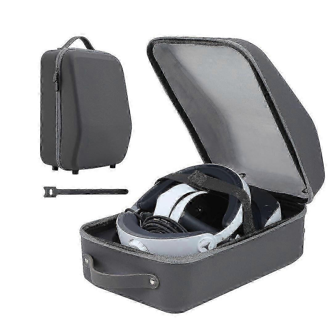 حقيبة حمل صلبة ل PS VR2 ، حقيبة تخزين غطاء سفر محمولة مع حزام كتف وقماش عدسة لملحقات PS VR2