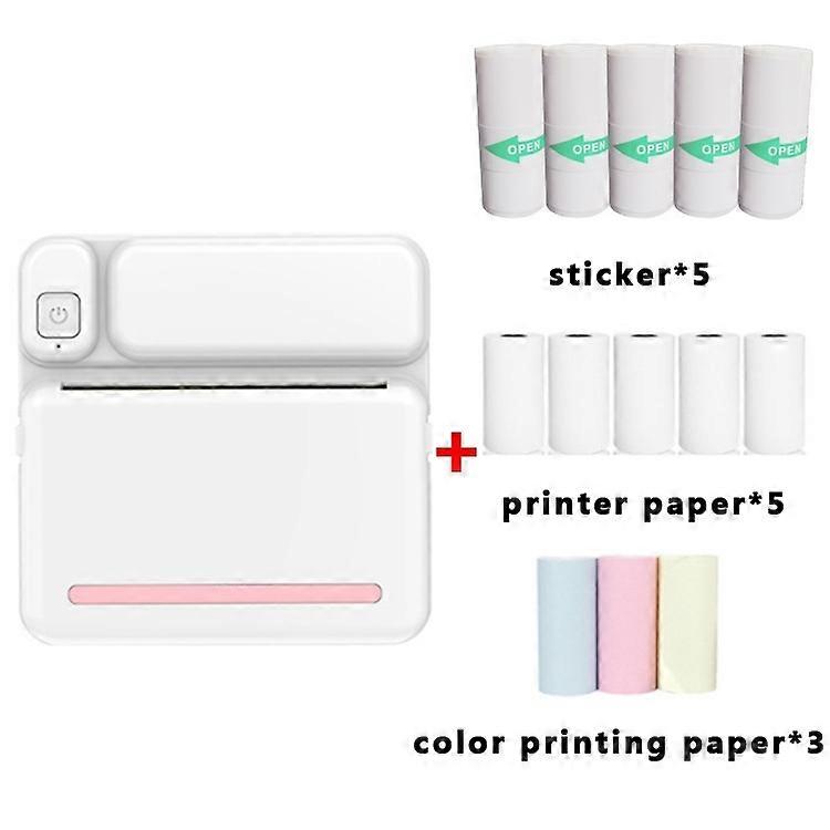 C19 Bluetooth Pocket Thermal Printer Pink Set Pink Set