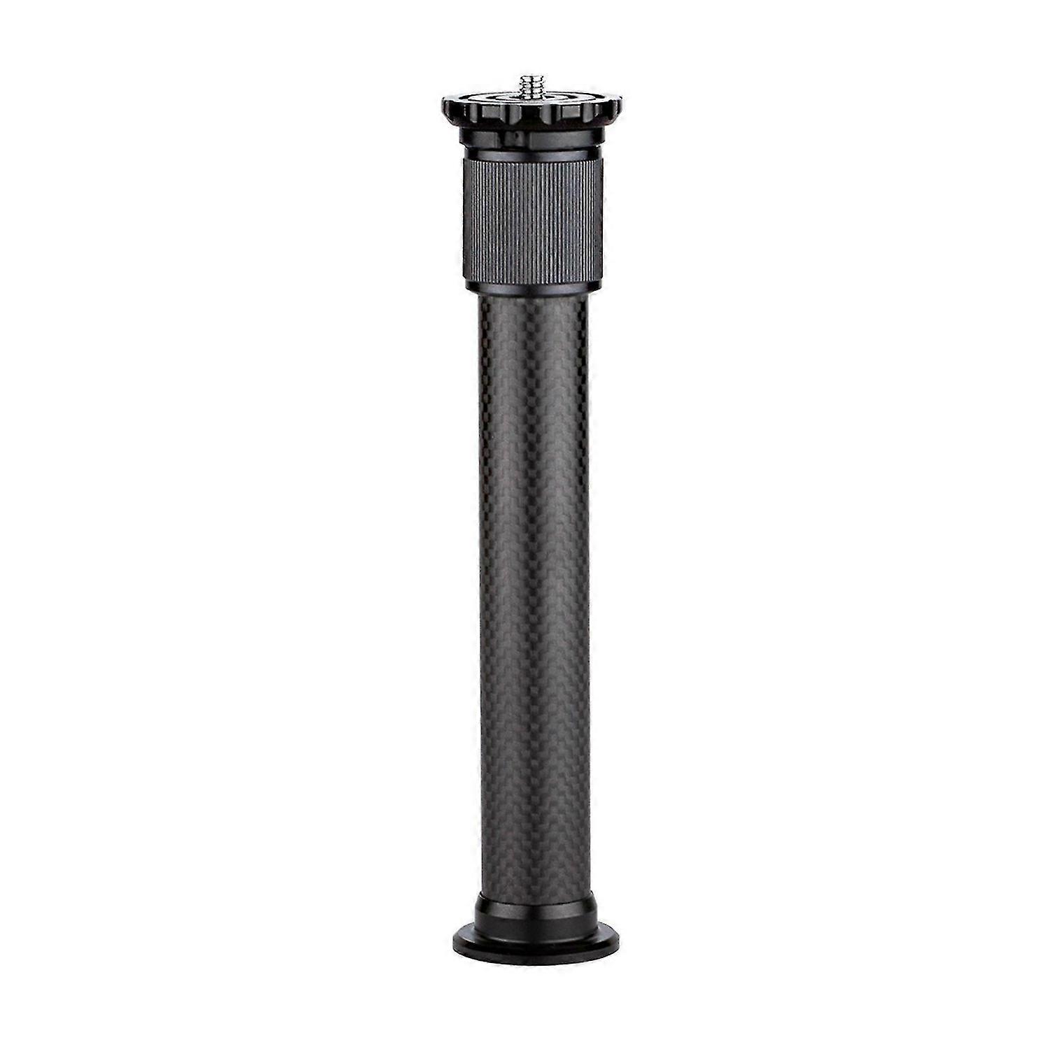 Universal Carbon Fiber Tripod Extension Pole 2-section Extendable Rod Max. Height 32cm/12.6in with 1/4 Inch Screw for Tripod Monopod