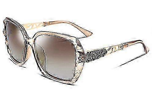 Sparkling Composite Shiny Frame Square Sunglasses for Women