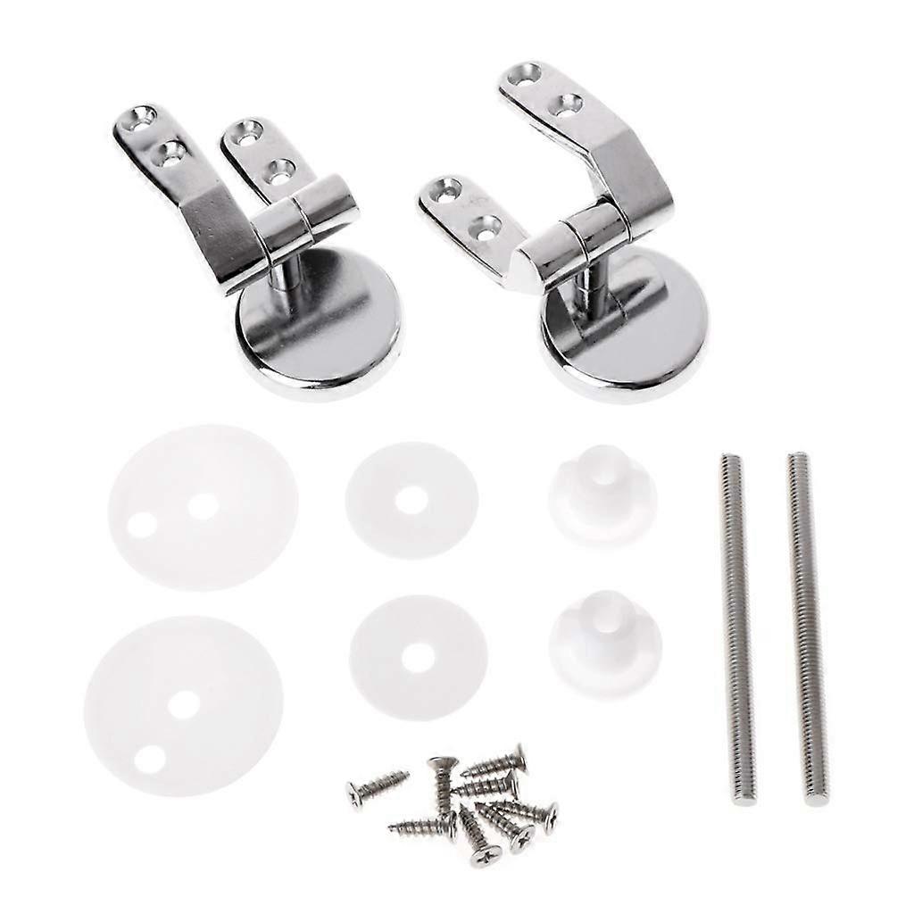 WC Mounting Set Alloy with Screws for Hinges, High-Quality WC Accessories, Compatible with Standard Models