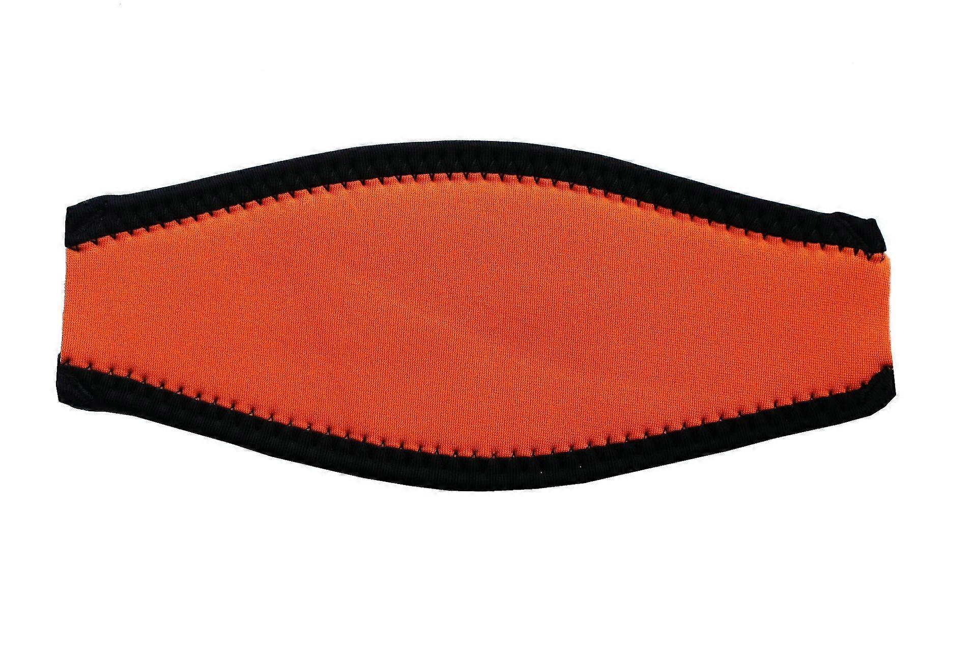 Scuba Diving Snorkel Mask Neoprene Cover Padded Protection Strap,Orange