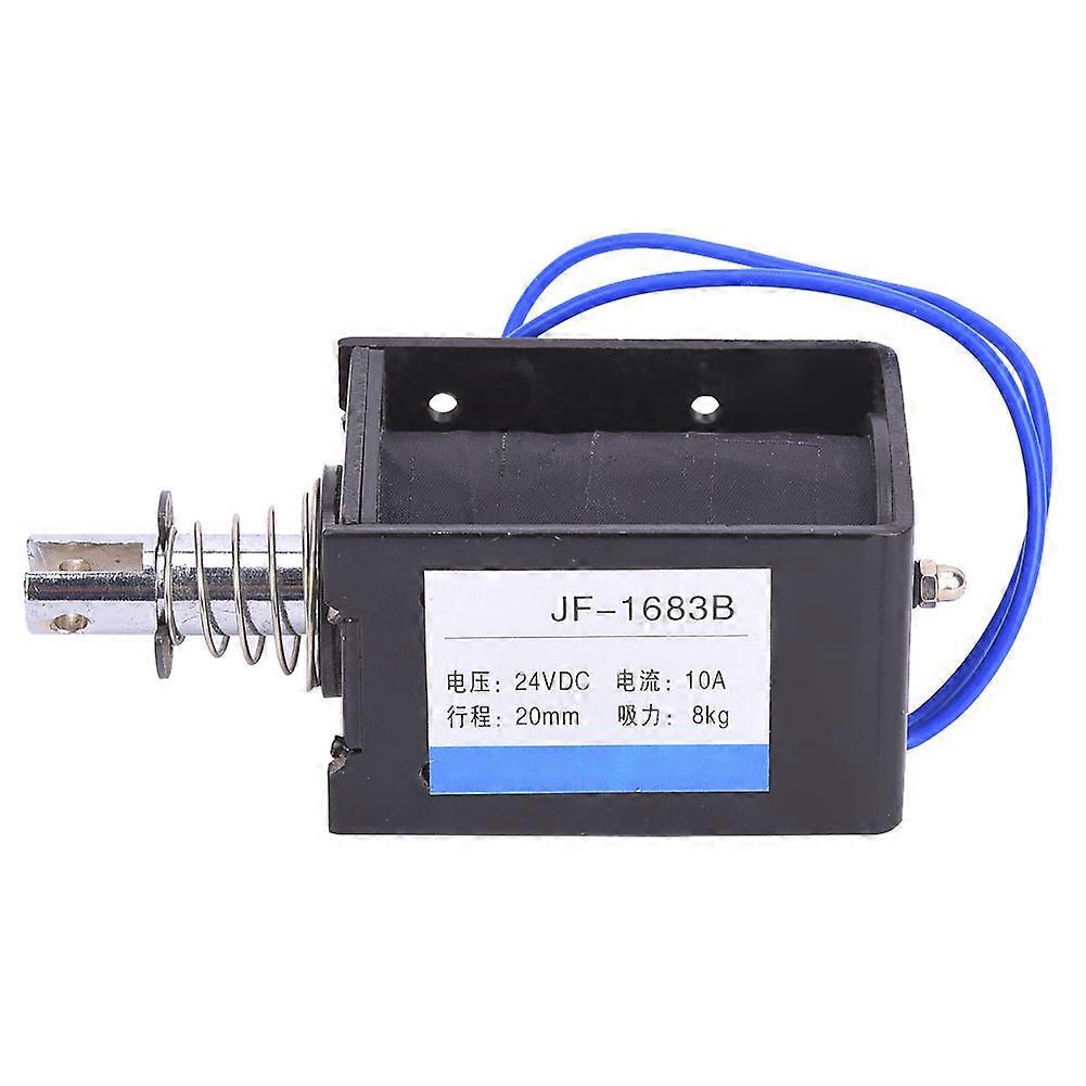 JF-1683B Push Pull Type DC Sole Electromagnet 78.4N 24VDC 20mm Stroke