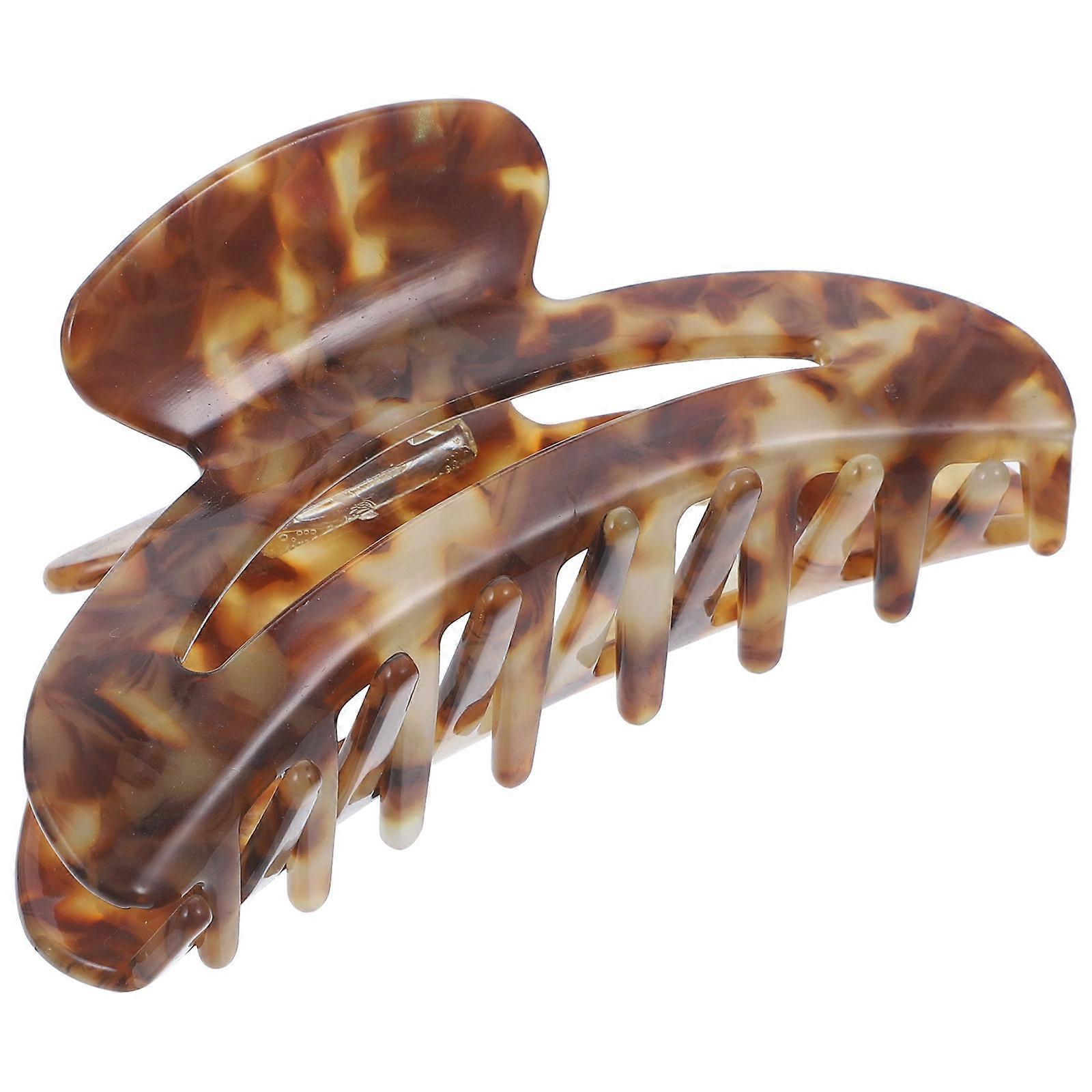Elegant Large Marble Texture Hair Claw Clip for Women – Jumbo Hair Clamp for Daily Use, Makeup, Cooking, and Grooming