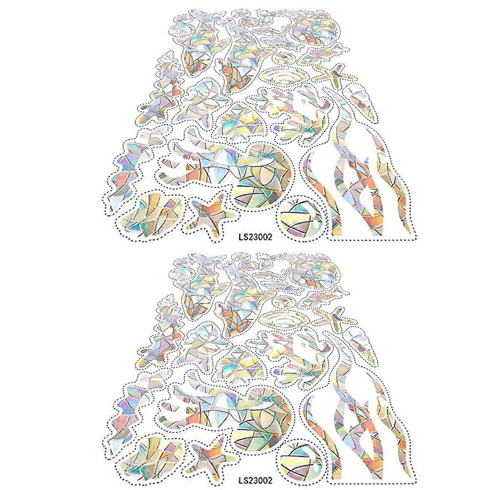 Decorative Window Stickers Prism Window Decal Assorted Color Homeowners Art Lovers 2 Sheets