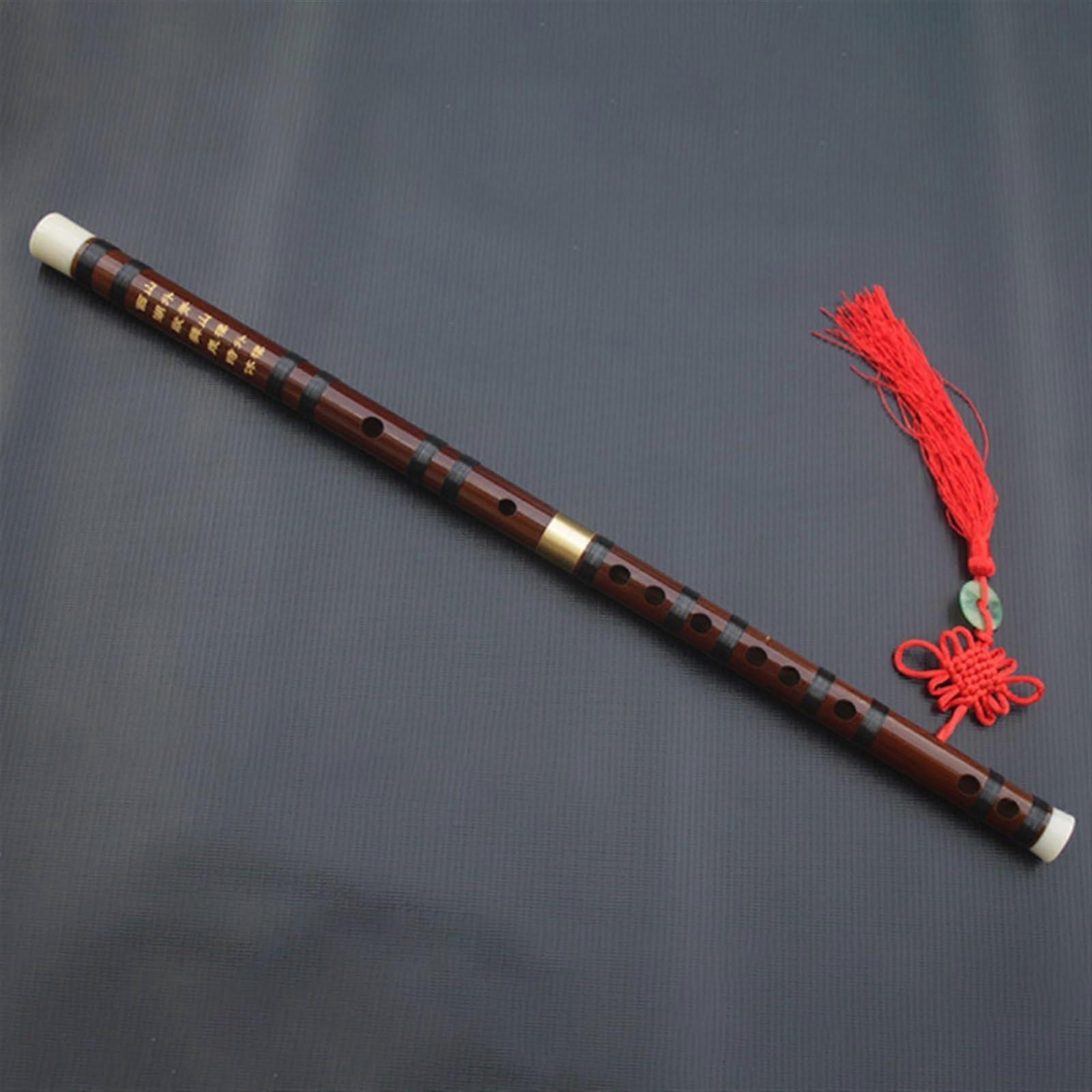 Bamboo Flute Professional Beginner Bitter Bamboo Transverse Flute Bamboo Flute Single Piece Brass (F Key)