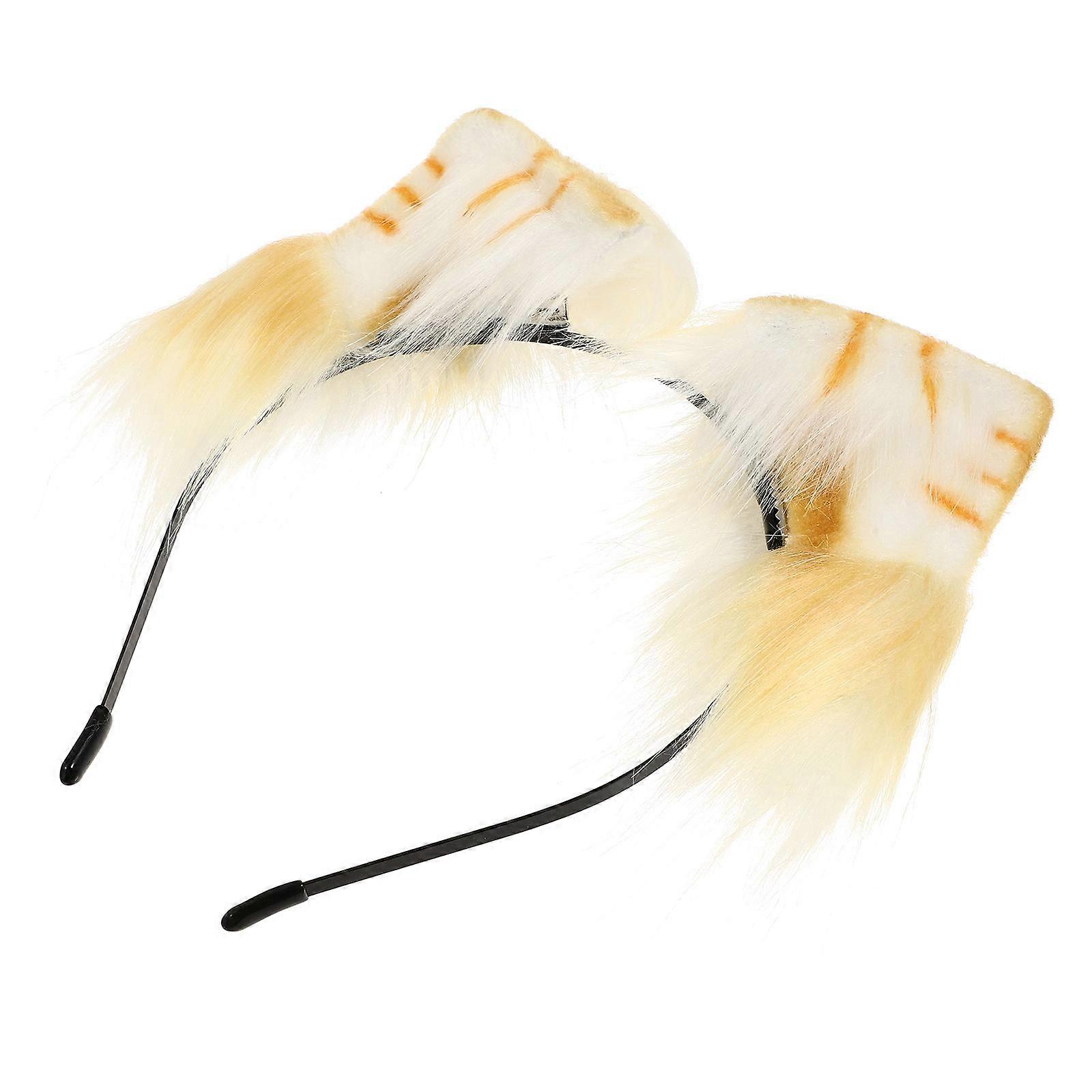 Party Accessory Cat Ear Shape Cloth Headdress Costume Prop Delicate And Chic Style For Masquerade Festivals 1Pc