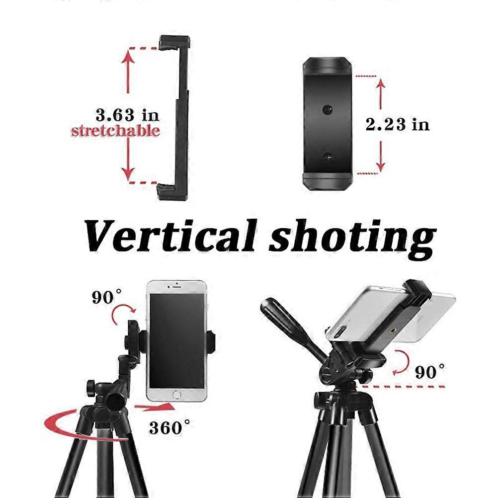 Mobile Phone Tripod Adjustable-height Stable Hold Panoramic Photography Stand Triangle Aluminum Alloy for Digital Cameras 1Set