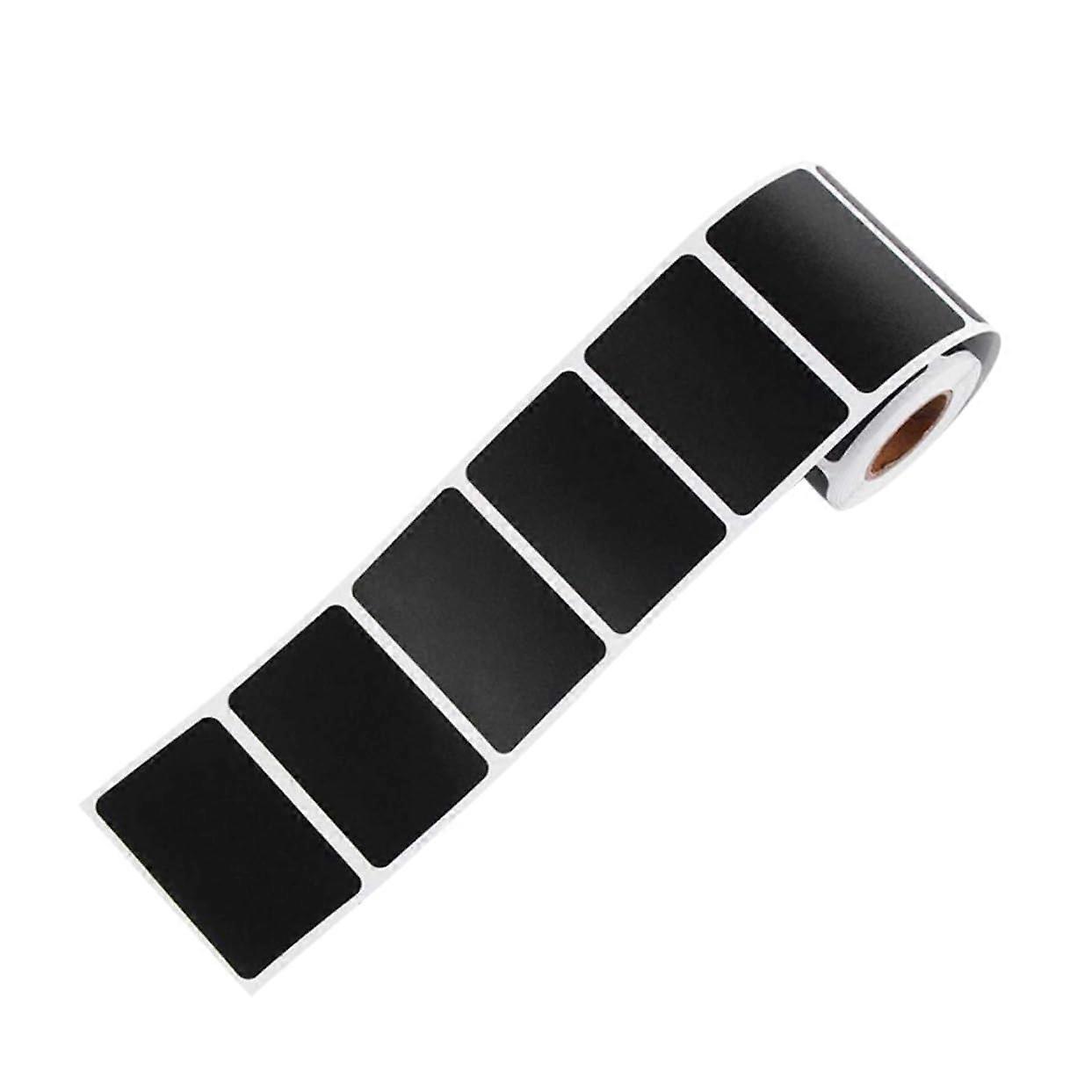 Blackboard Labels 150-Pack, Eco-Friendly Removable Rectangular Stickers For Containers, Printer-Compatible