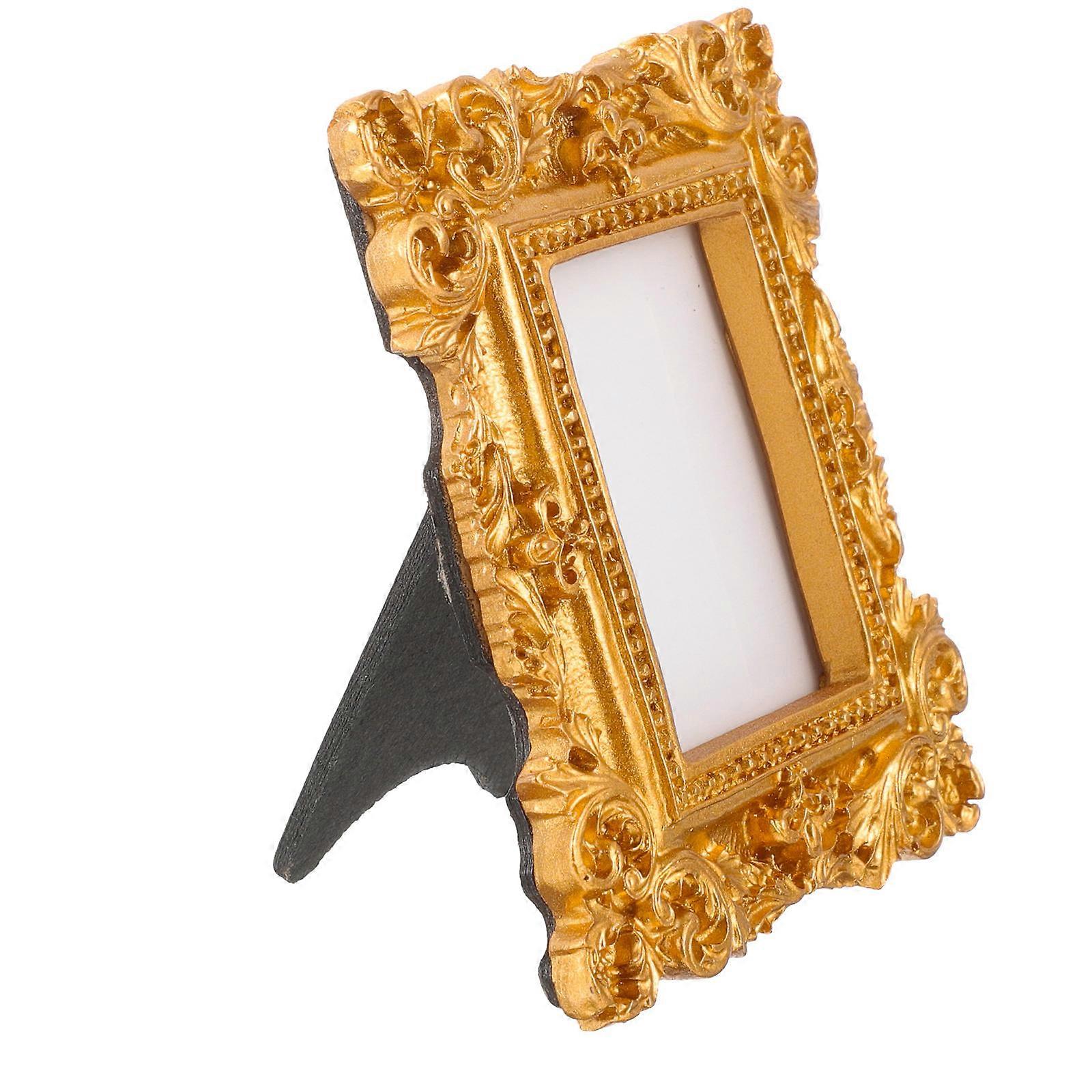Vintage Frames Photography Photo Frame Home Decor Golden Rectangular Resin 1Pack
