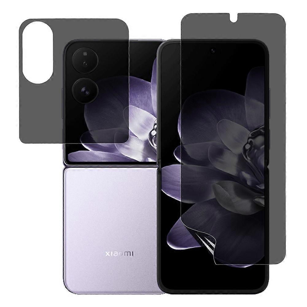 Xiaomi Mix Flip 5GアンチスパイスクリーンプロテクターPETマットフロントおよびバックスクリーンフィルム用