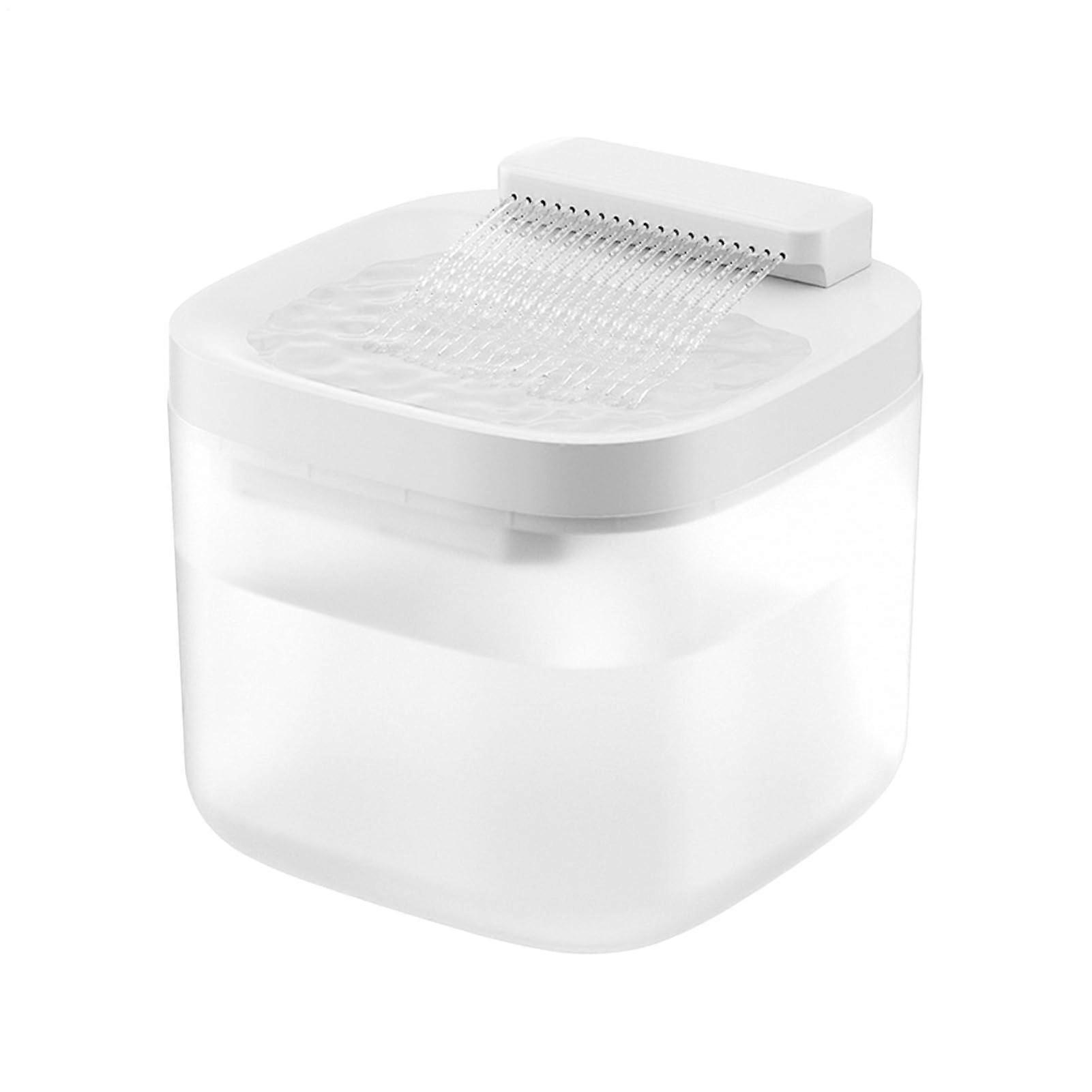 Cat Water Fountain with Silent Operation, Adjustable Flow Control, 18 x 18 x 15.5 cm, Ideal for Kittens and Puppies