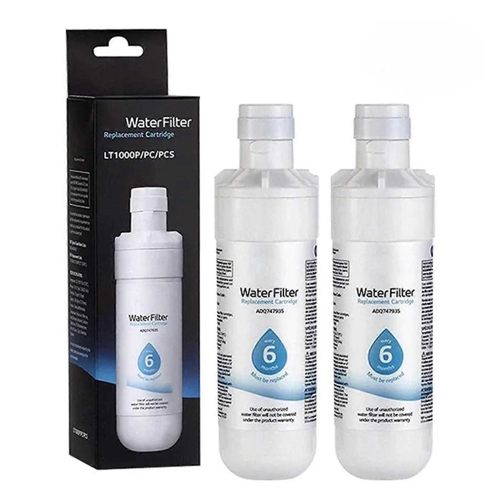Replacement Fridge Water Filter, Compatible with LG LT1000P (2 pcs)