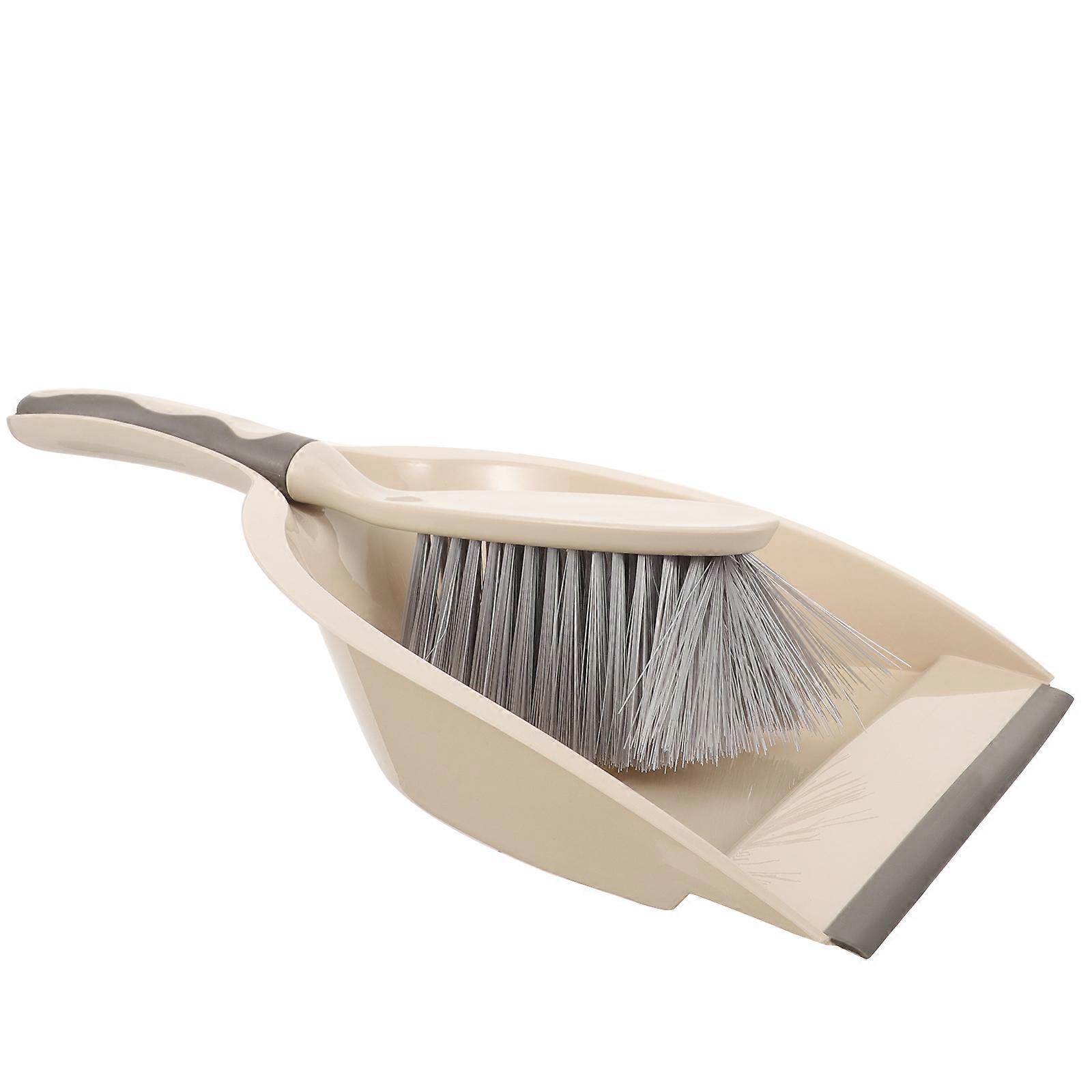 1 Set Cleaning Brush Kit Kitchen Desktop Broom Dustpan White